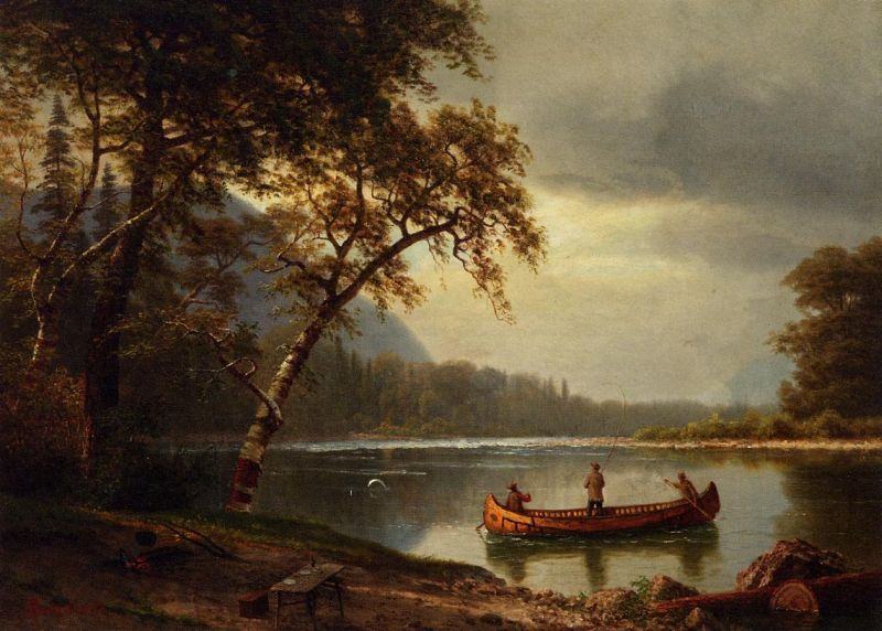 Albert Bierstadt Salmon Fishing on the Cascapediac River